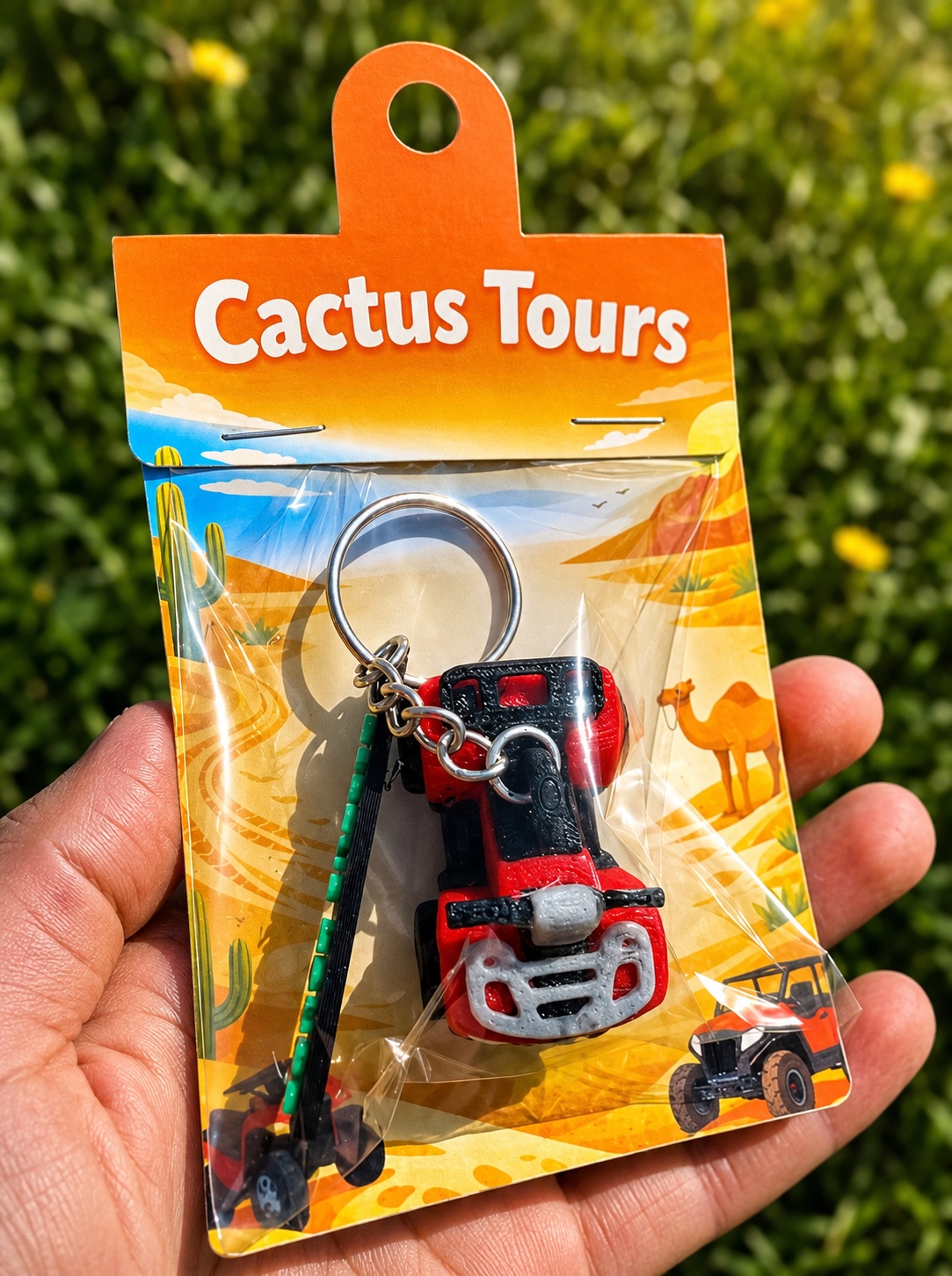 Llavero 3D Cactus Tours con empaque turístico