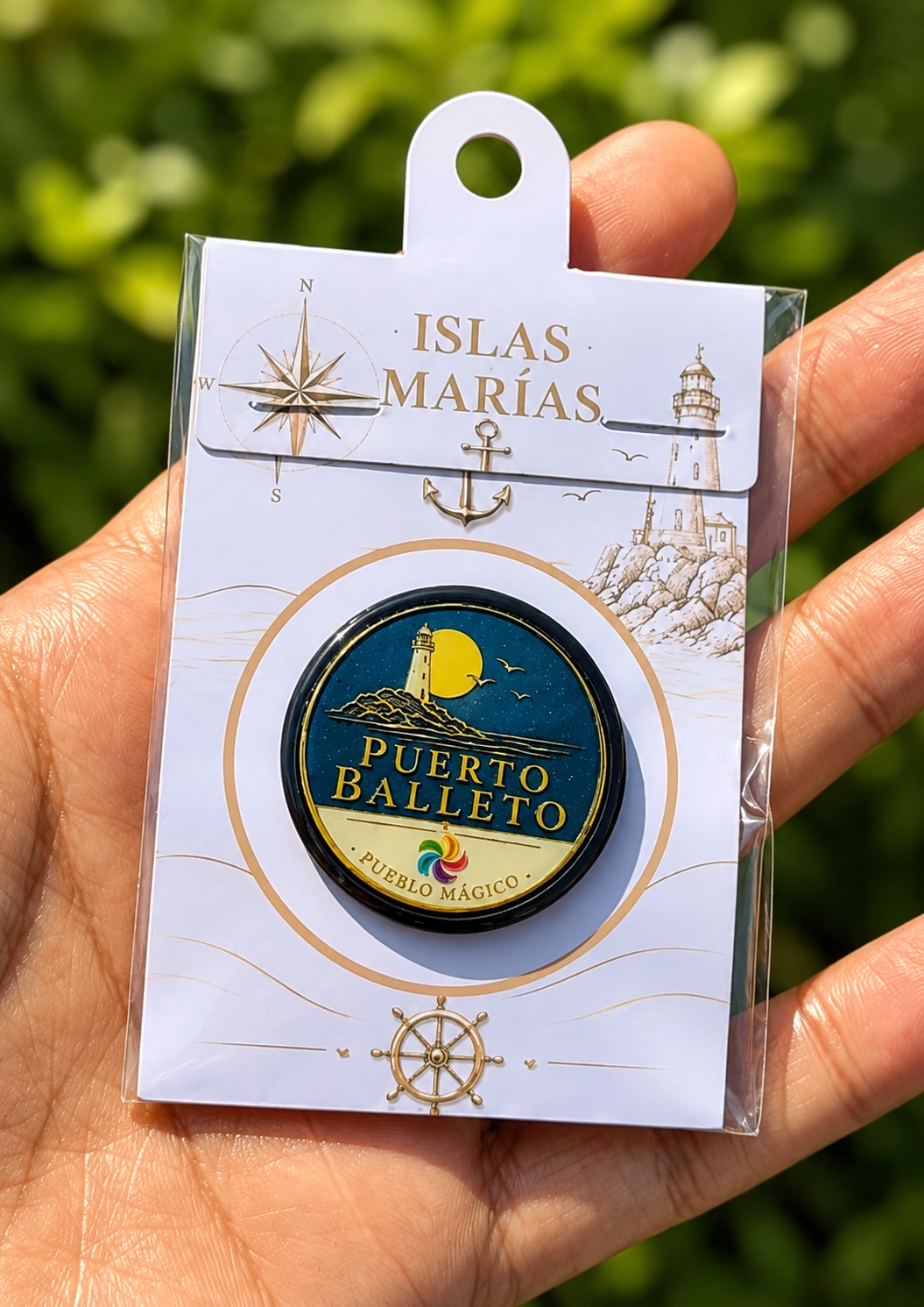 Pin en resina Puerto Balleto con presentación coleccionable